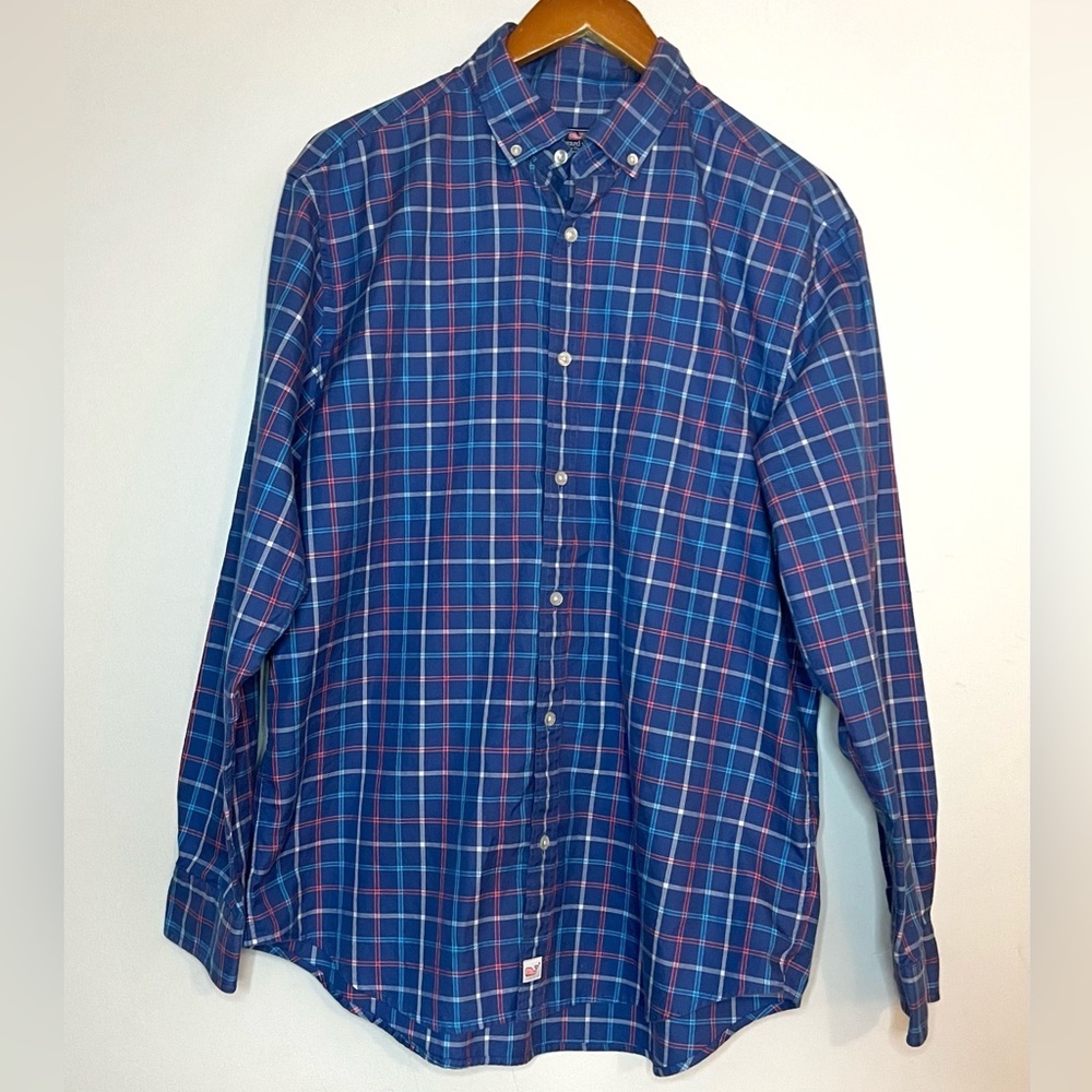 Vineyard Vines Mens Classic Fit Murray Button Down Shirt Sz L